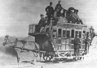 Historic passenger horse tram