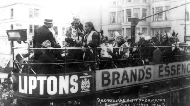 Native American Indians visit Brighton 1909